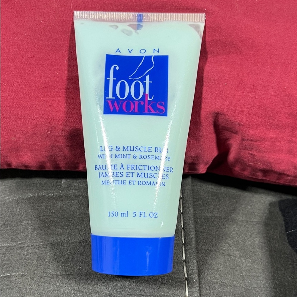 Avon Foot Works Leg & Muscle Rub - Mint Blue